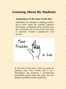Learning about students