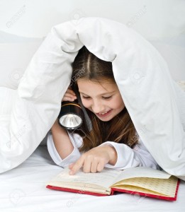 reading with a blanket